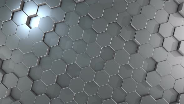 Aluminum Hexagonal Geometric Surface