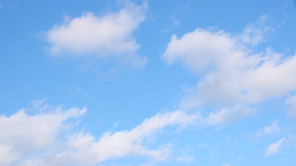 Beautiful Universally Cloudscape Background in Daytime Slow Motion
