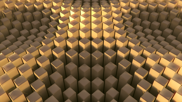 Cubic Background Gold