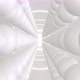 Abstract White Spheres Tunnel Loop Animation 3d Render