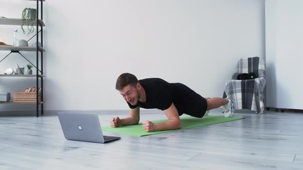 Hard Training Exhausted Man Online Lesson Lazy alt