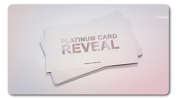 Platinum Card Reveal - VideoHive 19324804