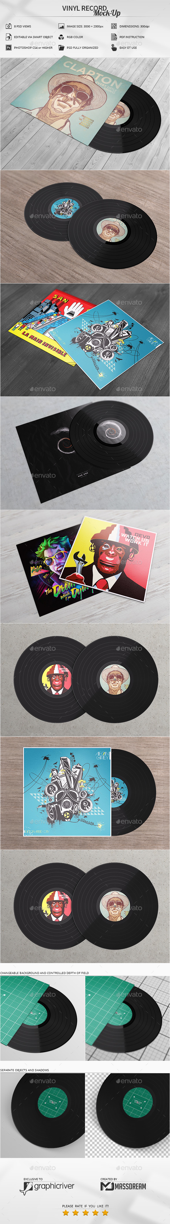 Download Vinyl Record Mock-Up by MassDream | GraphicRiver