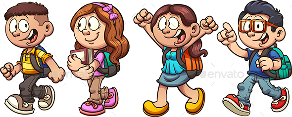 School Kids - People Characters