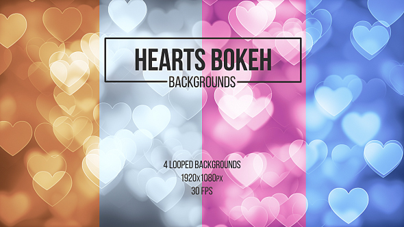 Hearts Bokeh Backgrounds alt