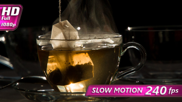 Tea Bag in a Transparent Cup alt