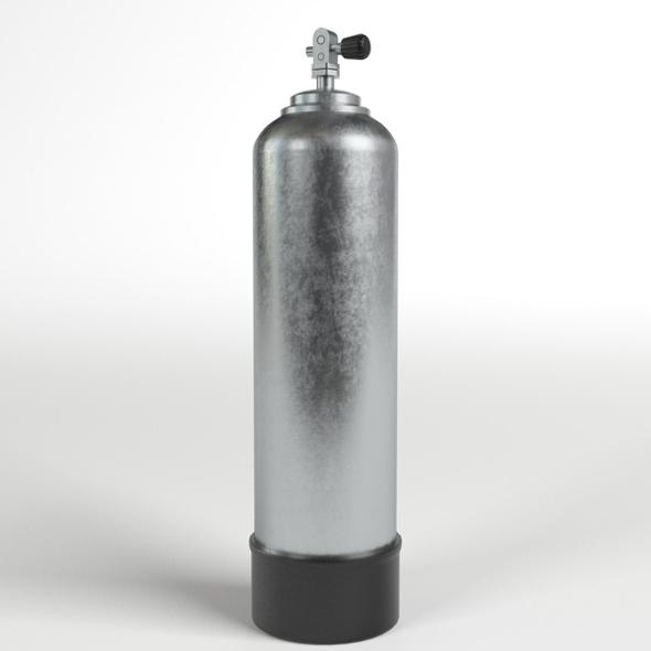 Scuba Diving Tank (gas cylinder) - 3DOcean Item for Sale