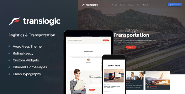 Translogic | Logistics & Transportation WP Theme - Business Corporate