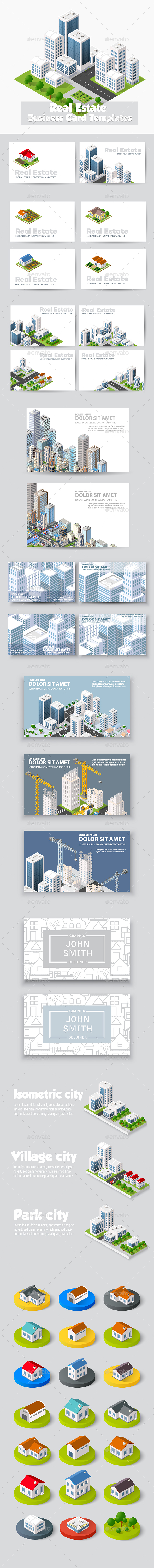 Building Business Cards - Buildings Objects