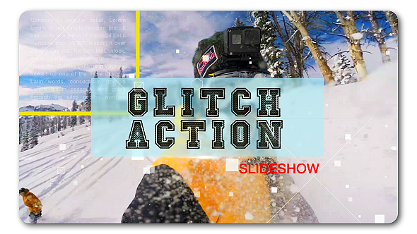 Glitch Action Slideshow - VideoHive 19330177
