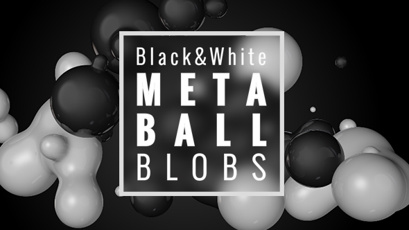 Black and White Metaball Blobs Pack alt