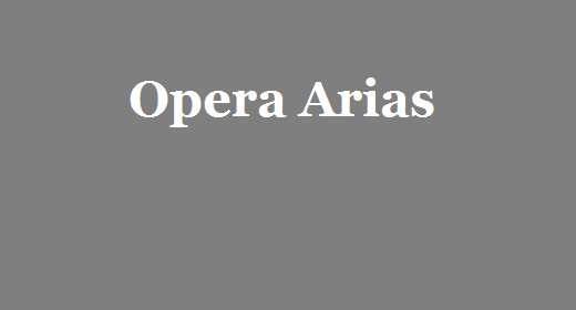 Opera Arias
