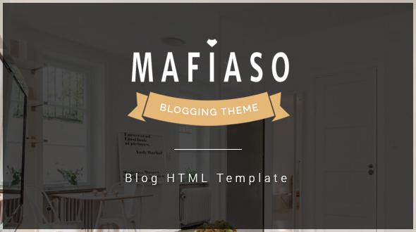 Mafiaso - Blog HTML Template - Personal Site Templates