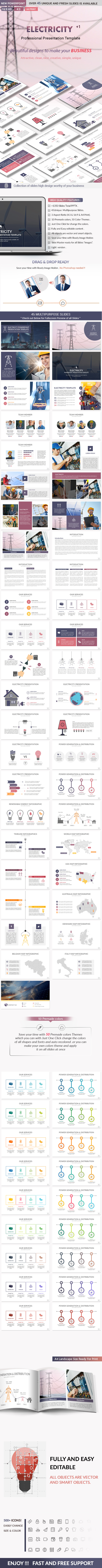 Electricity PowerPoint Presentation Template - Creative PowerPoint Templates