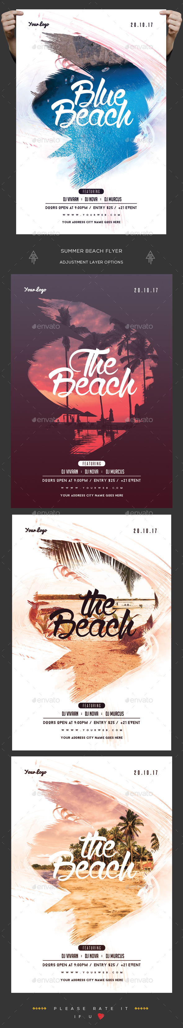 Summer Beach Flyer - Clubs & Parties Events