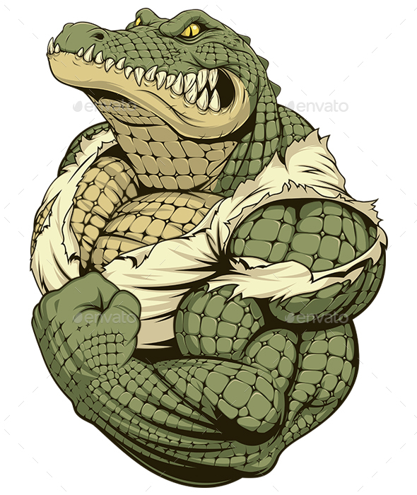 Ferocious Strong Crocodile - Sports/Activity Conceptual