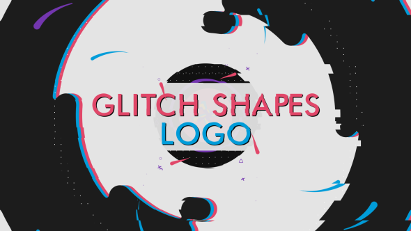 Glitch Shapes Logo