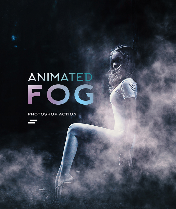 Gif Animated Fog Photoshop Action - Photo Effects Actions