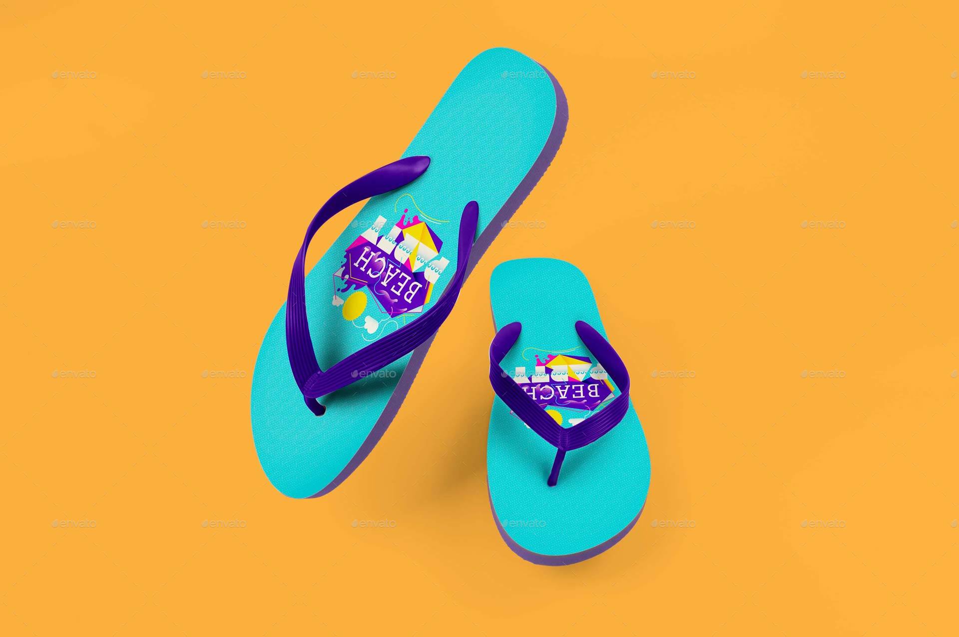 FlipFlops Mockup by TeddyGraphics | GraphicRiver