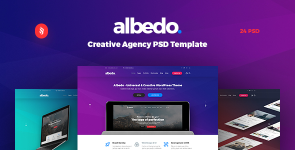 Albedo - Creative Agency PSD Template - Creative PSD Templates