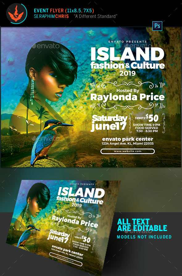 Caribbean Fashion Flyer Template - Events Flyers