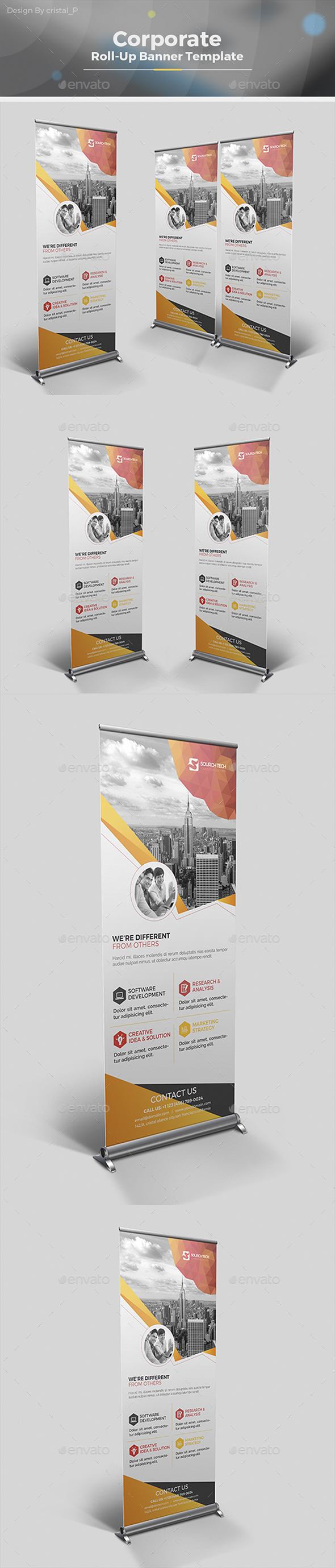 Corporate Roll-up Banner - Signage Print Templates