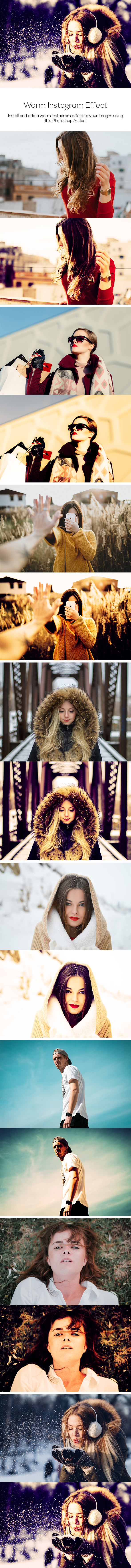 Warm Instagram Effect - Photo Effects Actions
