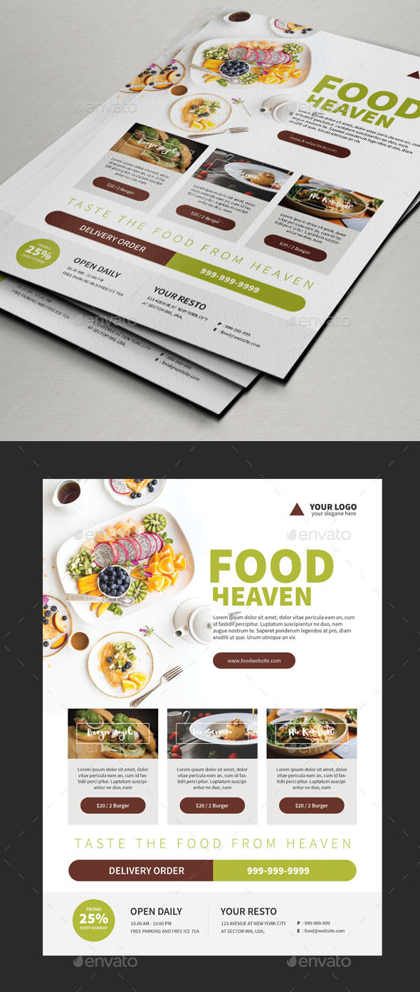 Foods Flyer Templates - Restaurant Flyers
