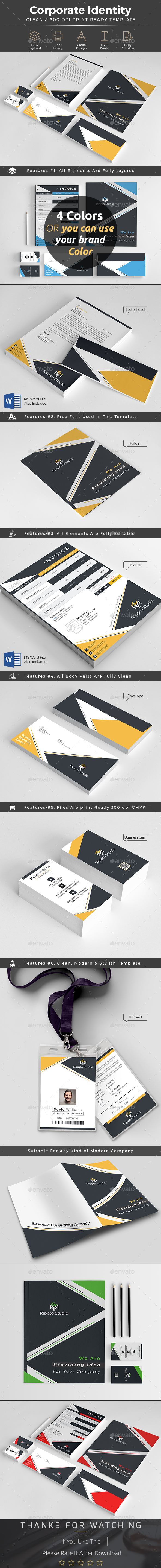 Corporate Identity - Stationery Print Templates