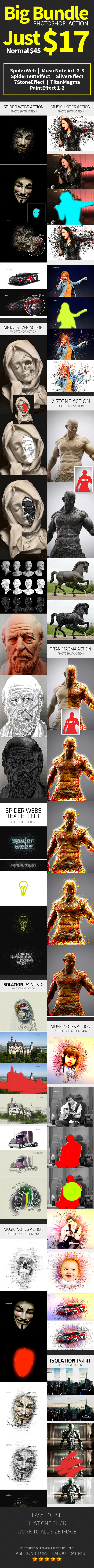 Big Bundle Photoshop Action - Photo Effects Actions