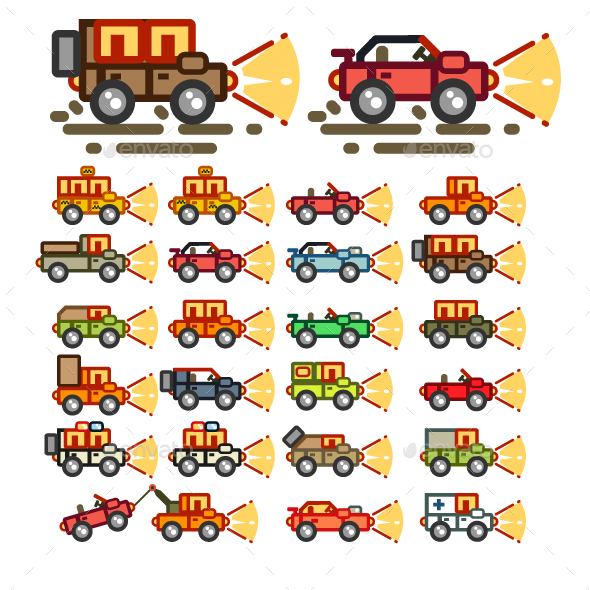 Flat Cars at Night - Man-made Objects Objects