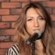 Girl Singer Singing in a Studio - VideoHive Item for Sale