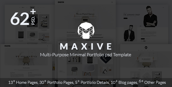 Maxive Multi-Purpose Minimal - ThemeForest 19276049