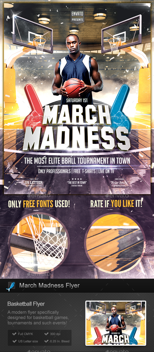 March Madness - Basketball Flyer Template by StormDesigns ...