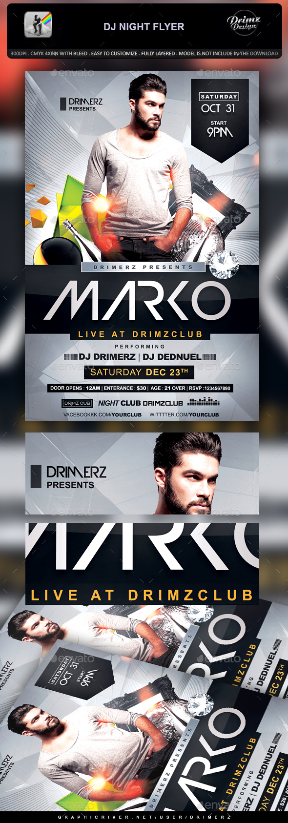 DJ Night Flyer - Events Flyers