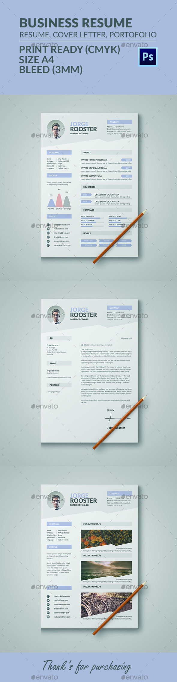 Business Resume Templates - Resumes Stationery