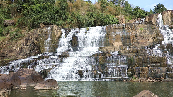 Amazing Pongour Waterfall in Vietnam
