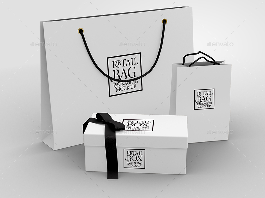Download Retail Boxes Vol.2: Bag & Box Packaging Mock Ups by ina717 ...