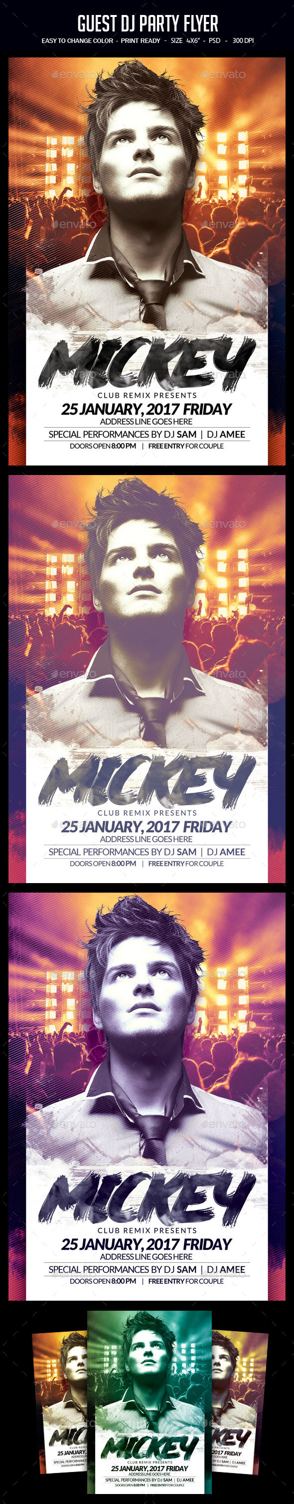 Guest Dj Party Flyer - Clubs & Parties Events