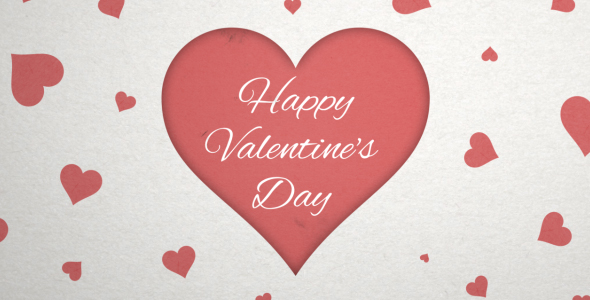 Paper Valentines Day - VideoHive 19349039