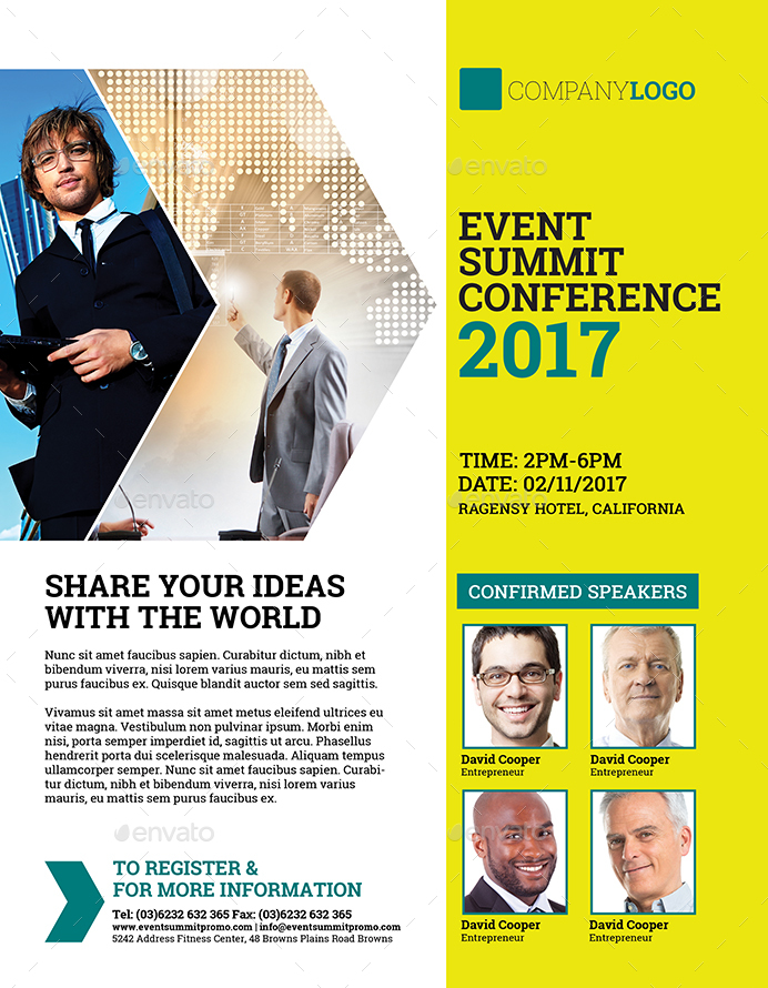 business conference flyer