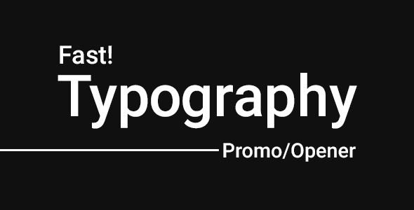 ZenX - Fast Typography Promo