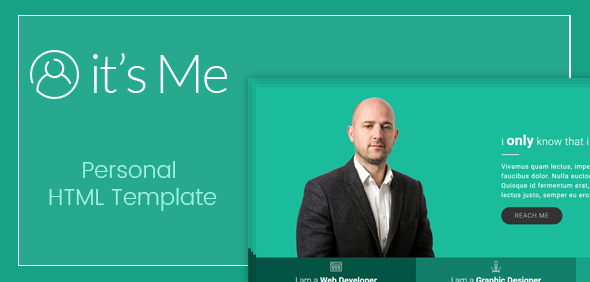 Exceptional It's Me- Clean Personal Creative HTML Responsive Template