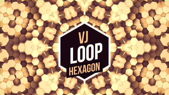 Gold Hexagons Dj Loop