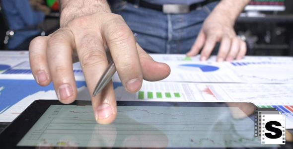 Finance Data On Tablet alt