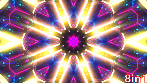 VJ Neon Background Lights