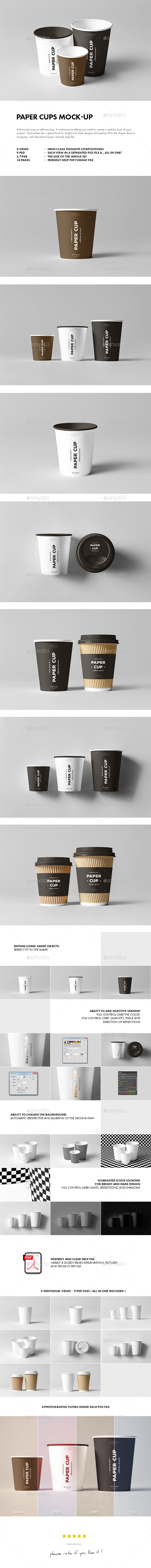 Download Paper Cups Mock Up By Yogurt86 Graphicriver