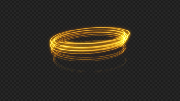 Gold Circle Light Effect