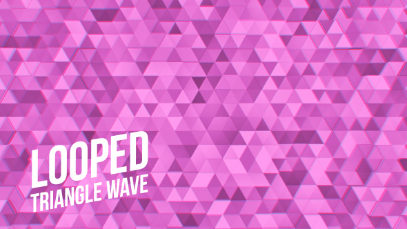 Pink Color Triangles Background Loop
