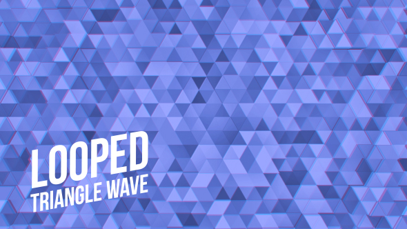 Purple Color Triangles Background Loop